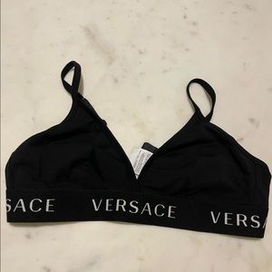 Black Versace bralette